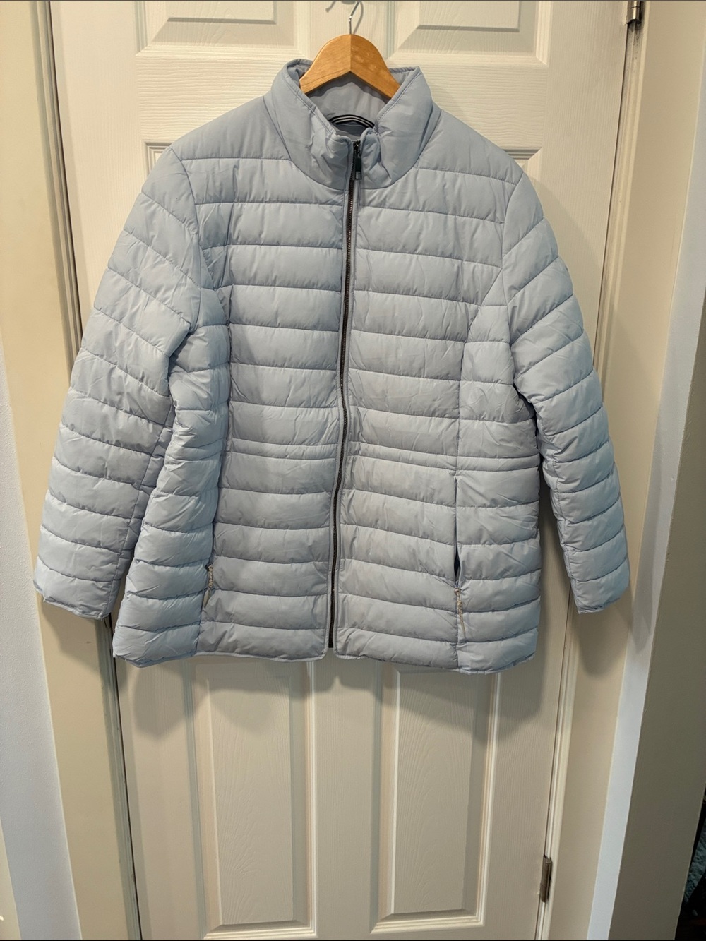 Nautica Light Blue Quilted Puffer Jacket